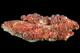 Ruby Red Vanadinite Crystals on Pink Barite - Morocco #82379-1